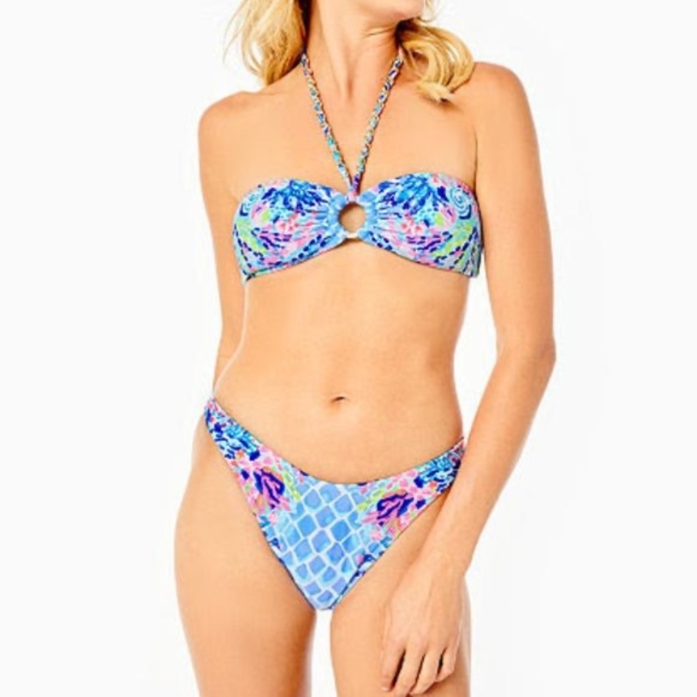 NWT Lilly Pulitzer Ranthia Top & Pico High Cut Bottom Bikini Set - Picture 2 of 6